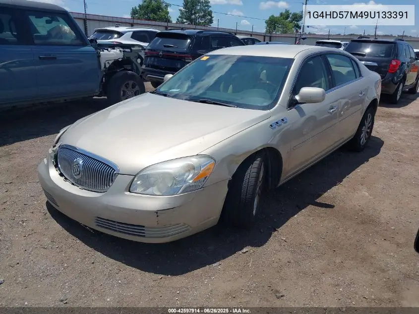 2009 Buick Lucerne Cxl-4 VIN: 1G4HD57M49U133391 Lot: 42597914