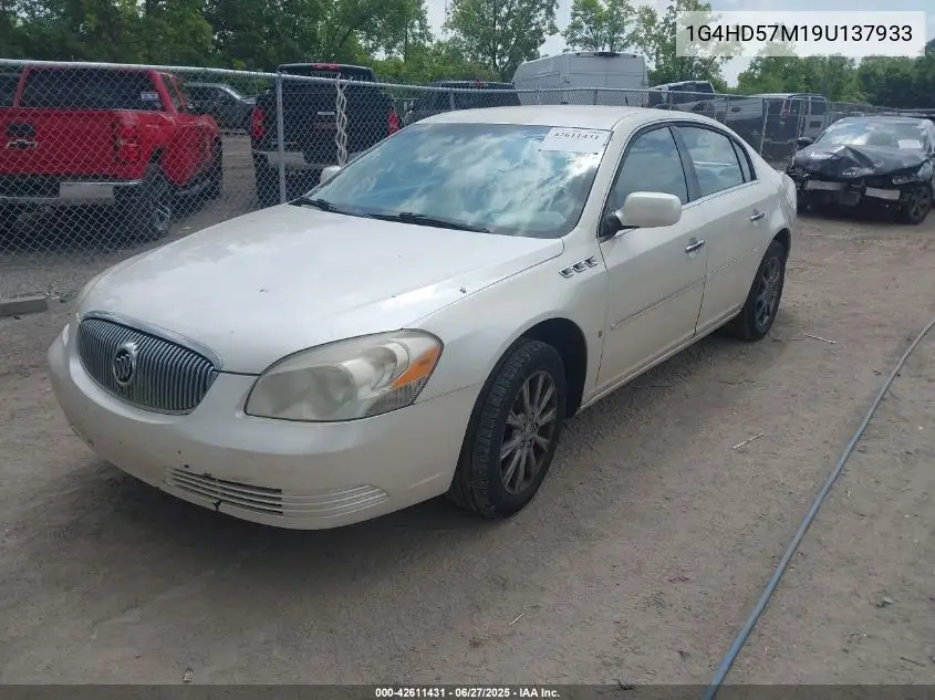 2009 Buick Lucerne Cxl-5 VIN: 1G4HD57M19U137933 Lot: 42611431