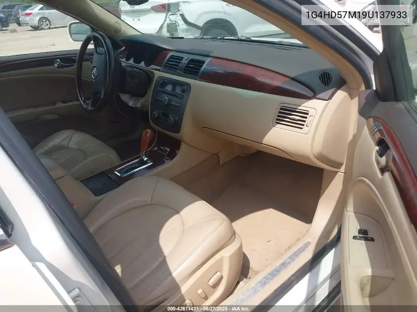 2009 Buick Lucerne Cxl-5 VIN: 1G4HD57M19U137933 Lot: 42611431