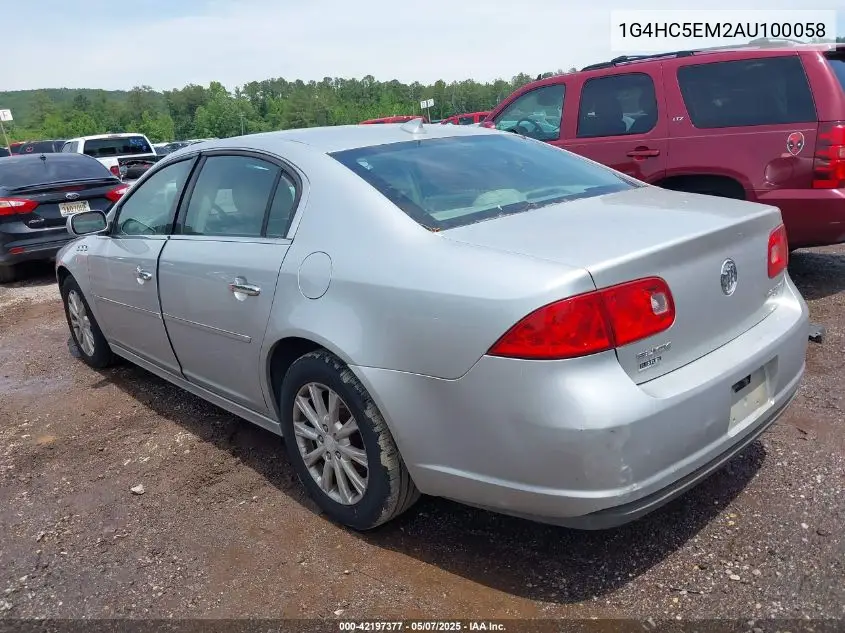 2010 Buick Lucerne Cxl VIN: 1G4HC5EM2AU100058 Lot: 42197377