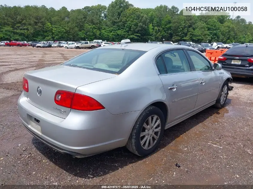 2010 Buick Lucerne Cxl VIN: 1G4HC5EM2AU100058 Lot: 42197377