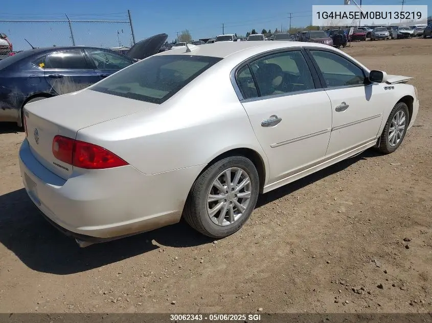 2011 Buick Lucerne Cx VIN: 1G4HA5EM0BU135219 Lot: 30062343