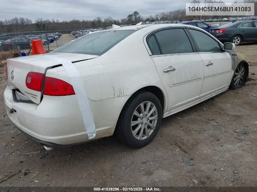 2011 Buick Lucerne Cxl VIN: 1G4HC5EM6BU141083 Lot: 41539296