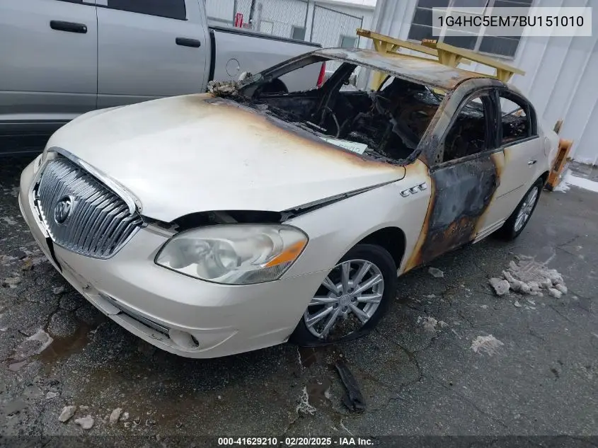 2011 Buick Lucerne Cxl VIN: 1G4HC5EM7BU151010 Lot: 41629210