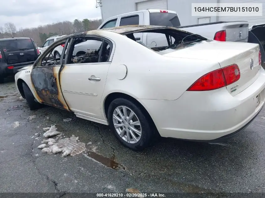 2011 Buick Lucerne Cxl VIN: 1G4HC5EM7BU151010 Lot: 41629210