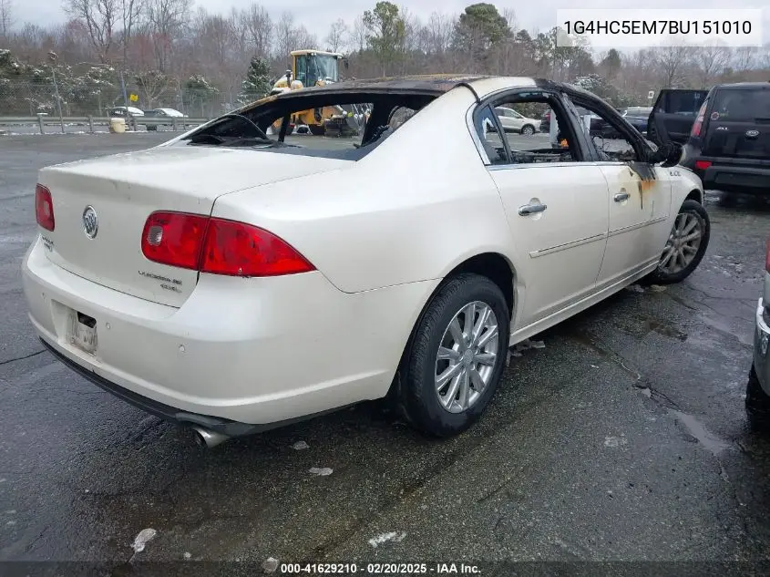 2011 Buick Lucerne Cxl VIN: 1G4HC5EM7BU151010 Lot: 41629210