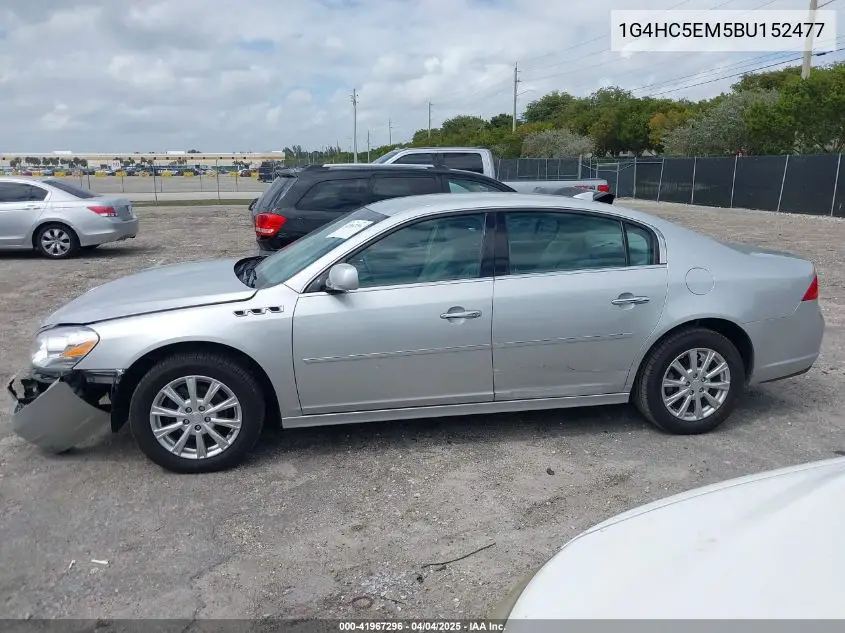 2011 Buick Lucerne Cxl VIN: 1G4HC5EM5BU152477 Lot: 41967296