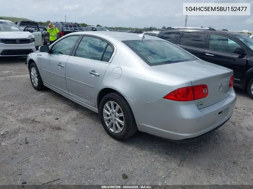 2011 Buick Lucerne Cxl VIN: 1G4HC5EM5BU152477 Lot: 41967296