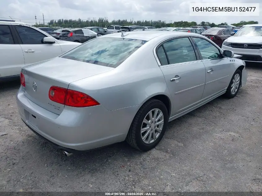 2011 Buick Lucerne Cxl VIN: 1G4HC5EM5BU152477 Lot: 41967296