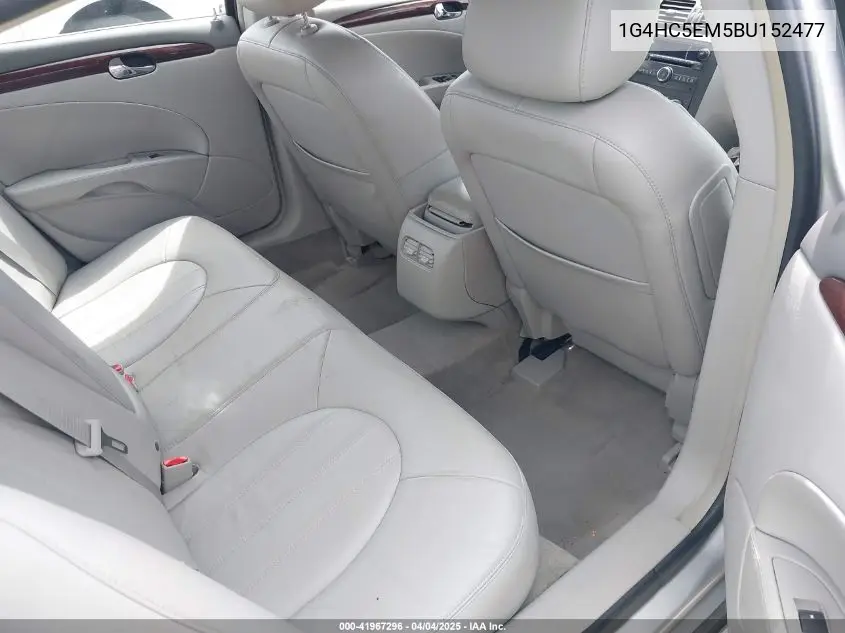 2011 Buick Lucerne Cxl VIN: 1G4HC5EM5BU152477 Lot: 41967296