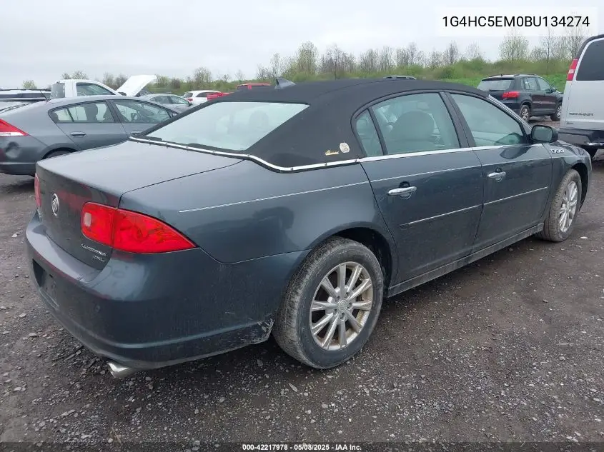 2011 Buick Lucerne Cxl VIN: 1G4HC5EM0BU134274 Lot: 42217978