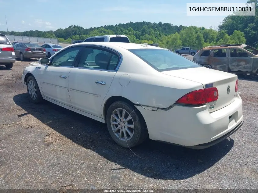 2011 Buick Lucerne Cxl VIN: 1G4HC5EM8BU110031 Lot: 42577296