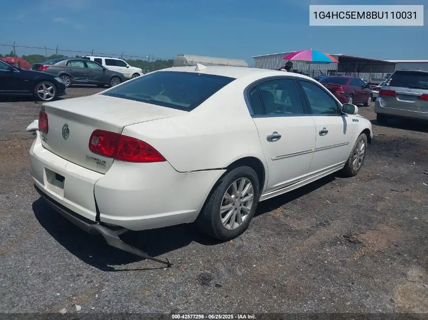 2011 Buick Lucerne Cxl VIN: 1G4HC5EM8BU110031 Lot: 42577296