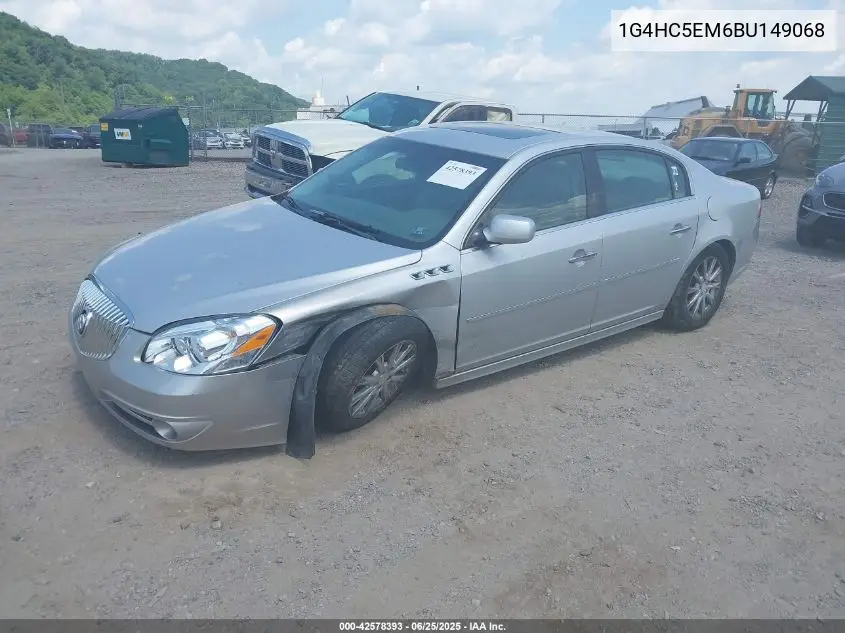 2011 Buick Lucerne Cxl VIN: 1G4HC5EM6BU149068 Lot: 42578393