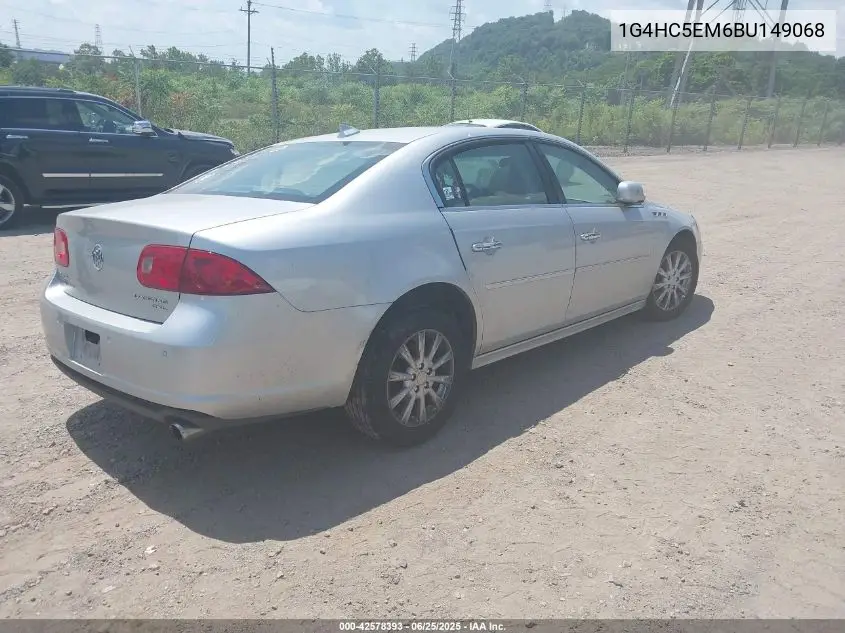 2011 Buick Lucerne Cxl VIN: 1G4HC5EM6BU149068 Lot: 42578393