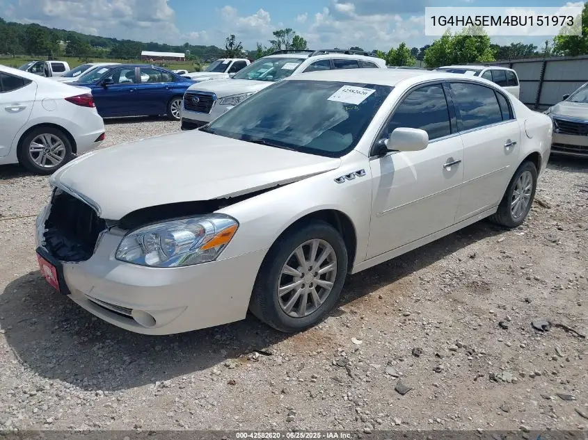 2011 Buick Lucerne Cx VIN: 1G4HA5EM4BU151973 Lot: 42582620