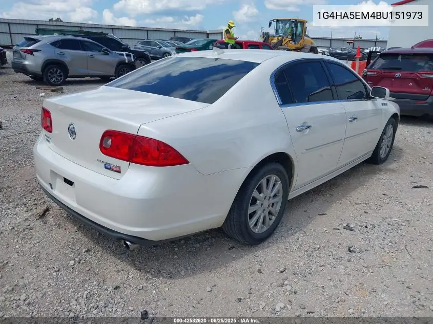 2011 Buick Lucerne Cx VIN: 1G4HA5EM4BU151973 Lot: 42582620