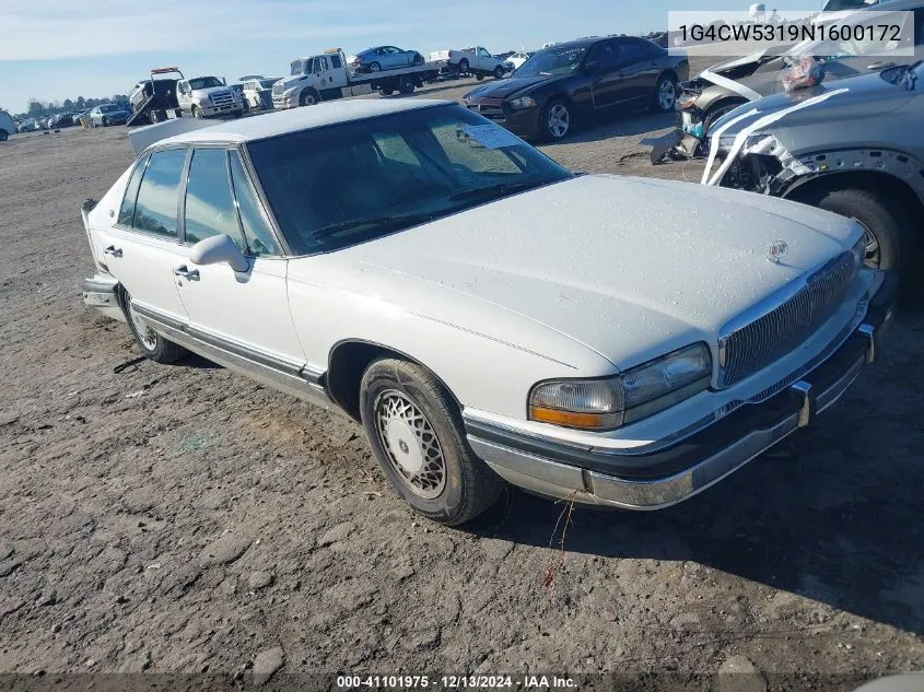 1992 Buick Park Ave VIN: 1G4CW5319N1600172 Lot: 41101975