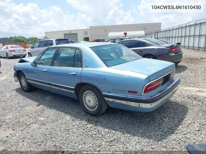 1992 Buick Park Avenue VIN: 1G4CW53L6N1610450 Lot: 42227069