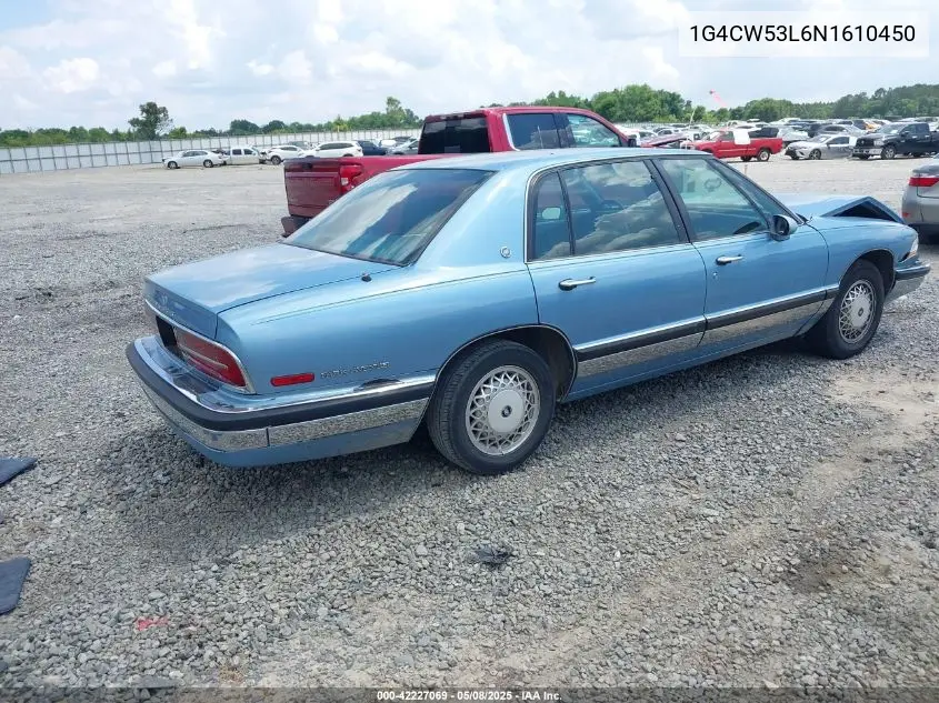 1992 Buick Park Avenue VIN: 1G4CW53L6N1610450 Lot: 42227069