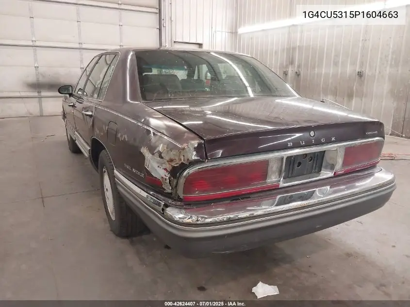1993 Buick Park Avenue Ultra VIN: 1G4CU5315P1604663 Lot: 42624407