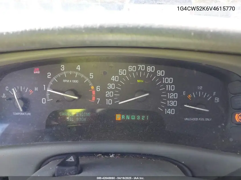 1997 Buick Park Avenue VIN: 1G4CW52K6V4615770 Lot: 42045860