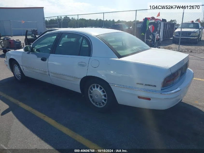 1998 Buick Park Avenue VIN: 1G4CW52K7W4612670 Lot: 40606768