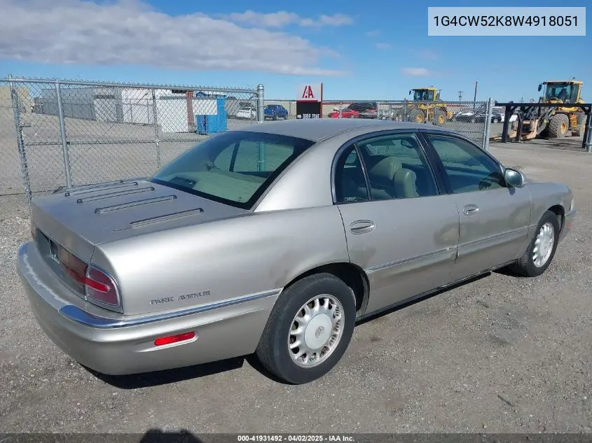 1998 Buick Park Avenue VIN: 1G4CW52K8W4918051 Lot: 41931492