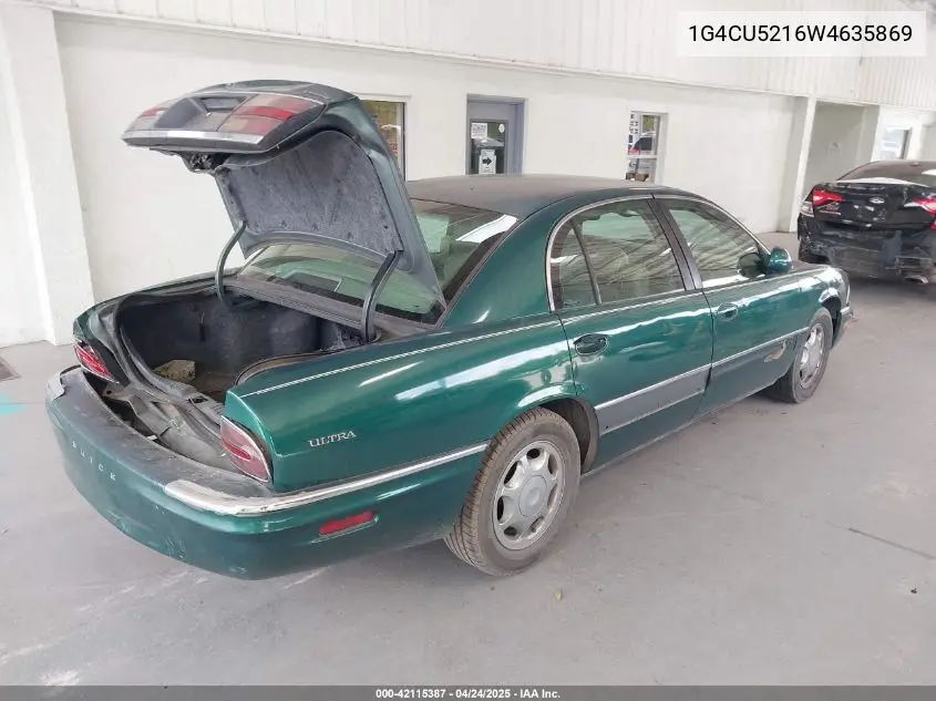 1998 Buick Park Avenue Ultra Cmi VIN: 1G4CU5216W4635869 Lot: 42115387