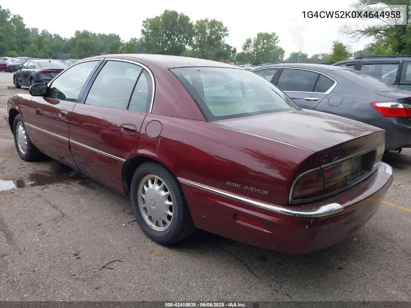 1999 Buick Park Avenue VIN: 1G4CW52K0X4644958 Lot: 42410638