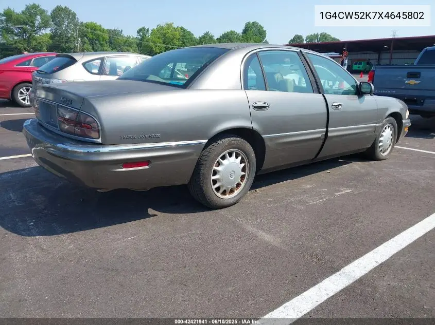 1999 Buick Park Avenue VIN: 1G4CW52K7X4645802 Lot: 42421941