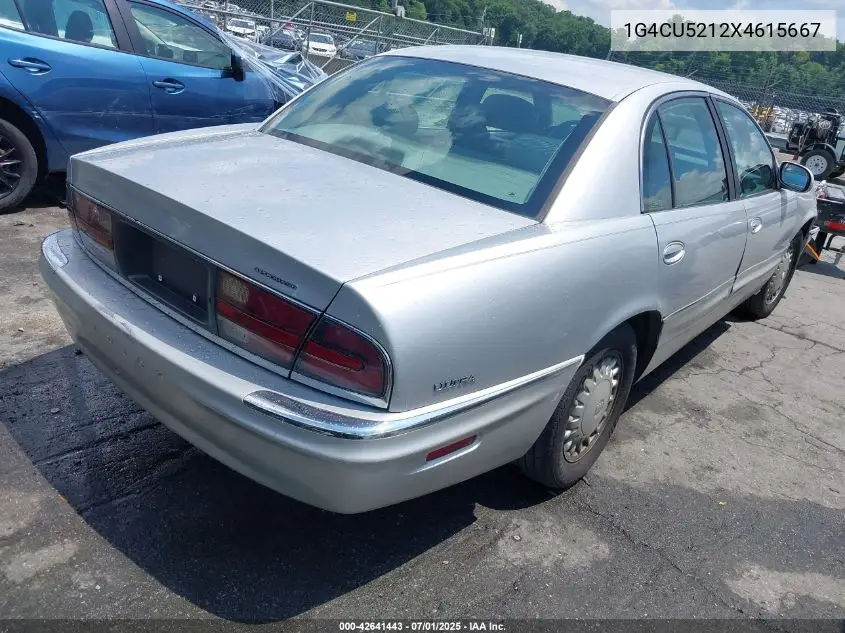 1999 Buick Park Avenue Ultra VIN: 1G4CU5212X4615667 Lot: 42641443
