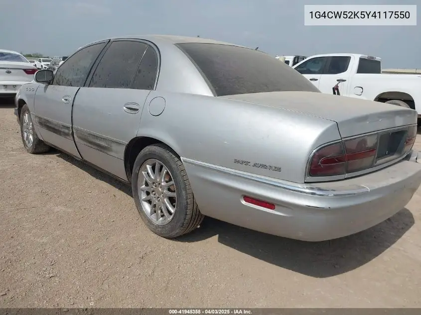 2000 Buick Park Avenue VIN: 1G4CW52K5Y4117550 Lot: 41945358