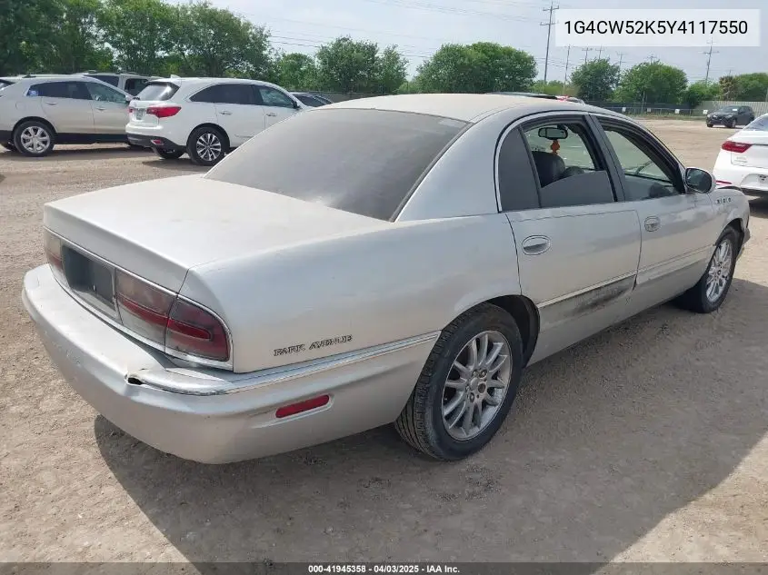 2000 Buick Park Avenue VIN: 1G4CW52K5Y4117550 Lot: 41945358