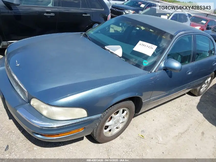2000 Buick Park Avenue VIN: 1G4CW54KXY4285343 Lot: 42013426