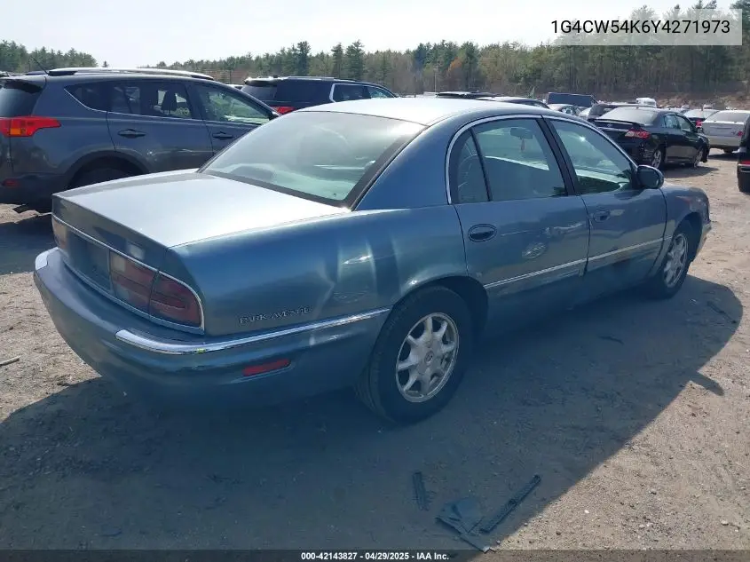 2000 Buick Park Avenue VIN: 1G4CW54K6Y4271973 Lot: 42143827