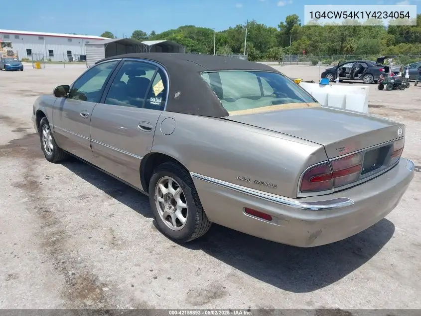2000 Buick Park Avenue VIN: 1G4CW54K1Y4234054 Lot: 42159893