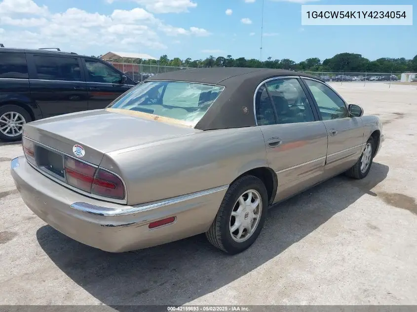 2000 Buick Park Avenue VIN: 1G4CW54K1Y4234054 Lot: 42159893