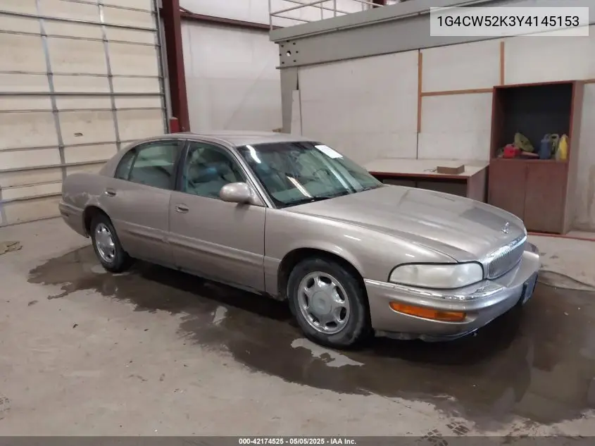 2000 Buick Park Avenue VIN: 1G4CW52K3Y4145153 Lot: 42174525