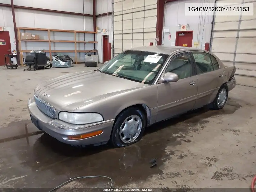 2000 Buick Park Avenue VIN: 1G4CW52K3Y4145153 Lot: 42174525
