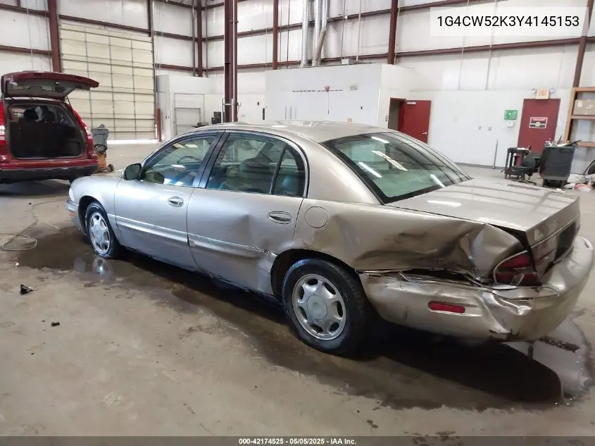 2000 Buick Park Avenue VIN: 1G4CW52K3Y4145153 Lot: 42174525