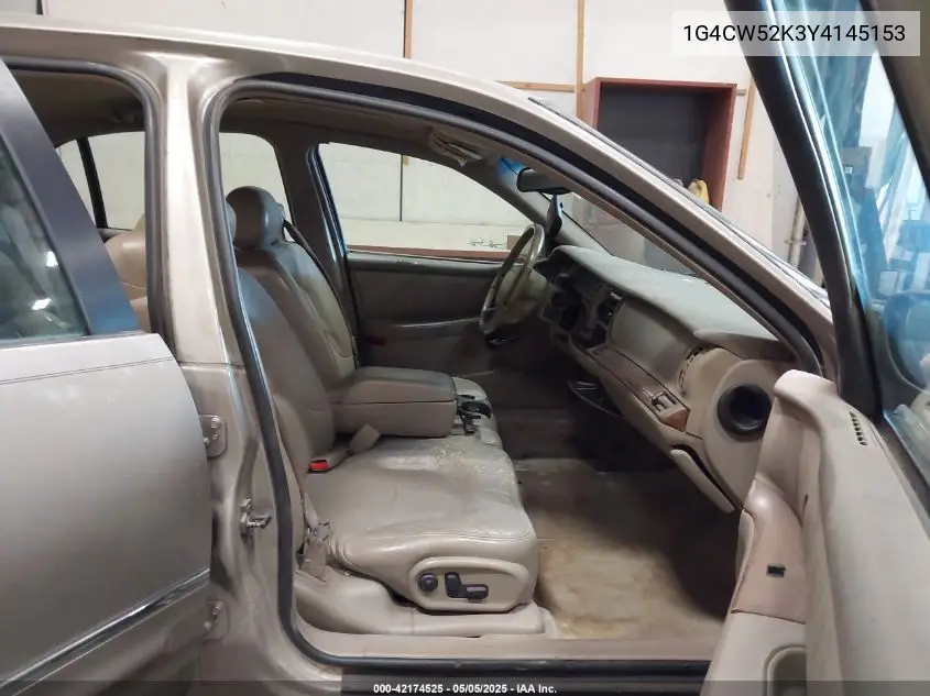 2000 Buick Park Avenue VIN: 1G4CW52K3Y4145153 Lot: 42174525