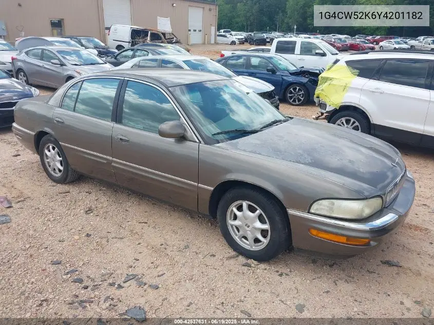 2000 Buick Park Avenue VIN: 1G4CW52K6Y4201182 Lot: 42537631