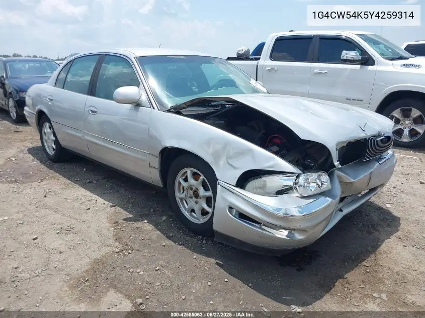 2000 Buick Park Avenue VIN: 1G4CW54K5Y4259314 Lot: 42585063