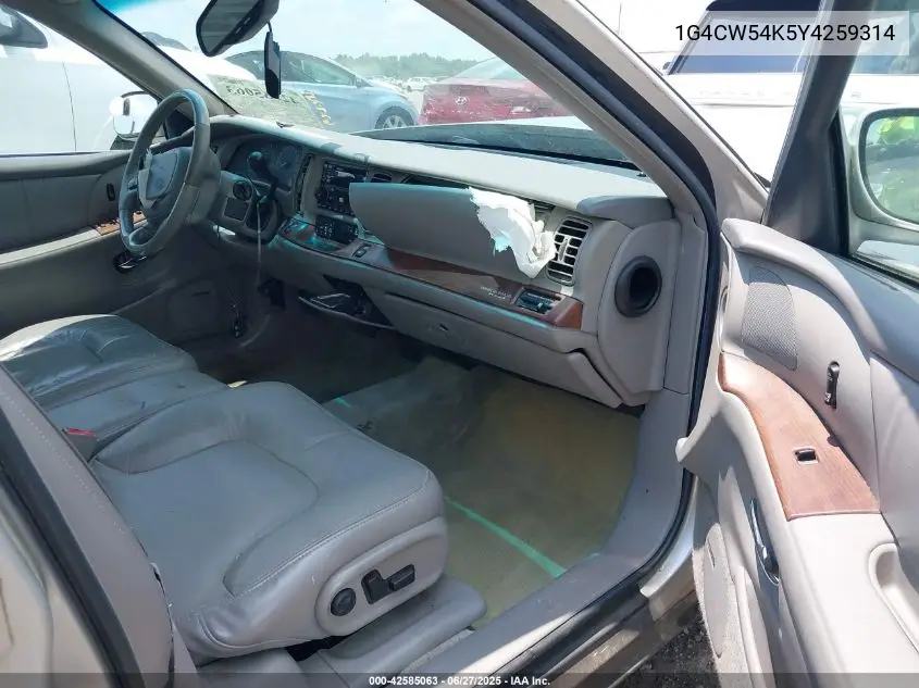 2000 Buick Park Avenue VIN: 1G4CW54K5Y4259314 Lot: 42585063