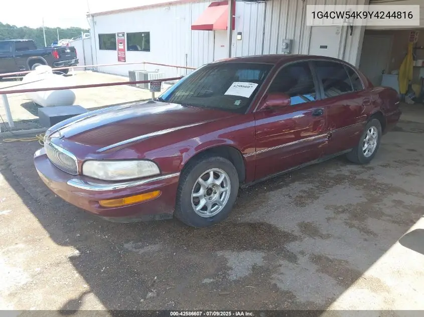 2000 Buick Park Avenue VIN: 1G4CW54K9Y4244816 Lot: 42586607