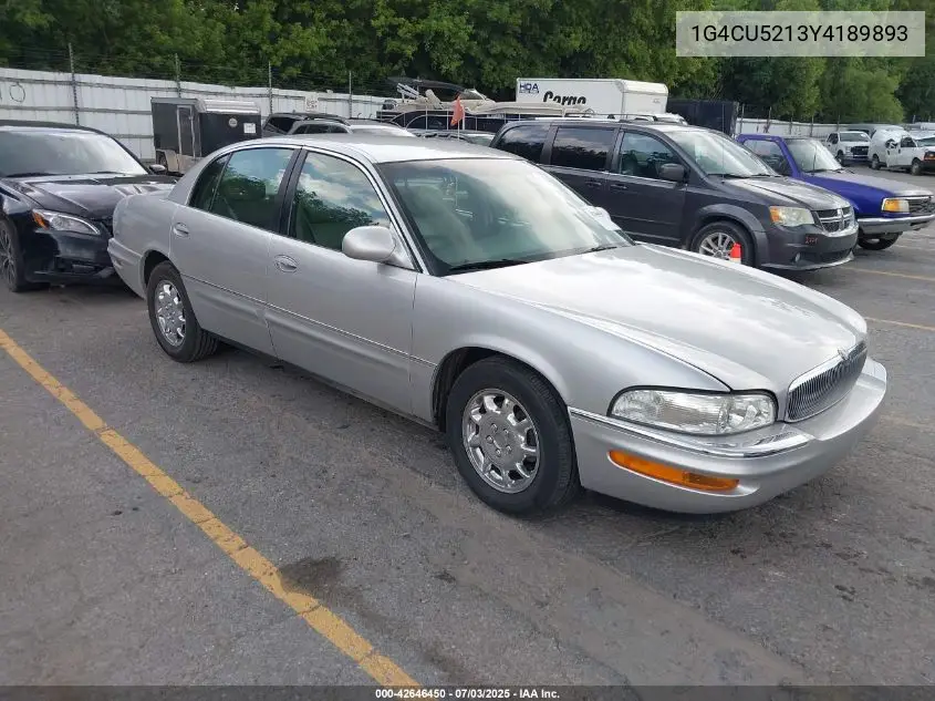 2000 Buick Park Avenue Ultra VIN: 1G4CU5213Y4189893 Lot: 42646450