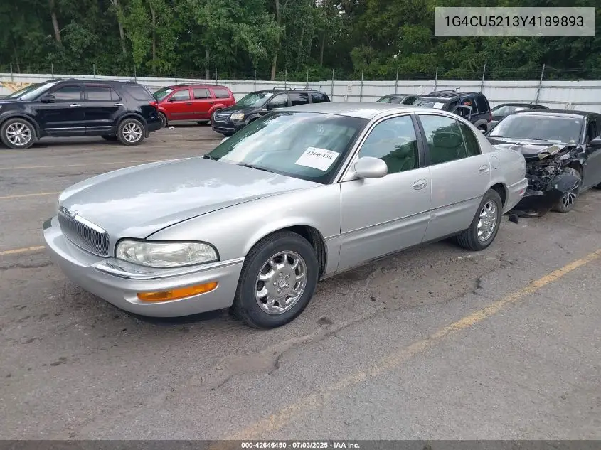 2000 Buick Park Avenue Ultra VIN: 1G4CU5213Y4189893 Lot: 42646450