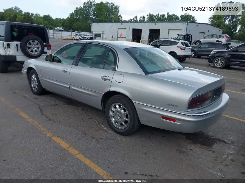 2000 Buick Park Avenue Ultra VIN: 1G4CU5213Y4189893 Lot: 42646450