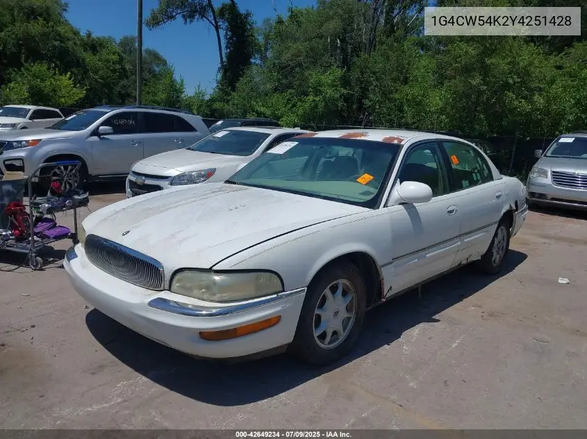 2000 Buick Park Avenue VIN: 1G4CW54K2Y4251428 Lot: 42649234